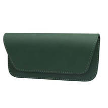 3064 Napa Texture Leather Car Glasses Storage Bag(Olive Green) - £7.11 GBP