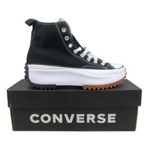 Converse Run Star Hike HI Platform Womens Size 7.5 Black White Gum NEW 166800C - £79.60 GBP