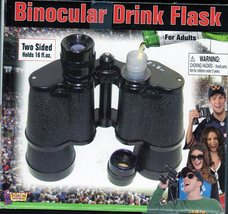 Binocular Drink Flask Two Sided Holds 16 oz Hidden Secret Liquor  - £15.18 GBP