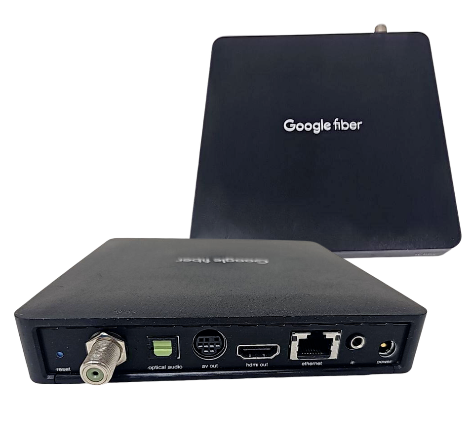 Google Fiber TV Box GFHD200 Bluetooth WiFi HDMI Streaming Ethernet USB Black - £13.31 GBP