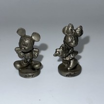 Mickey and Minnie Pewter Figurines - £11.85 GBP