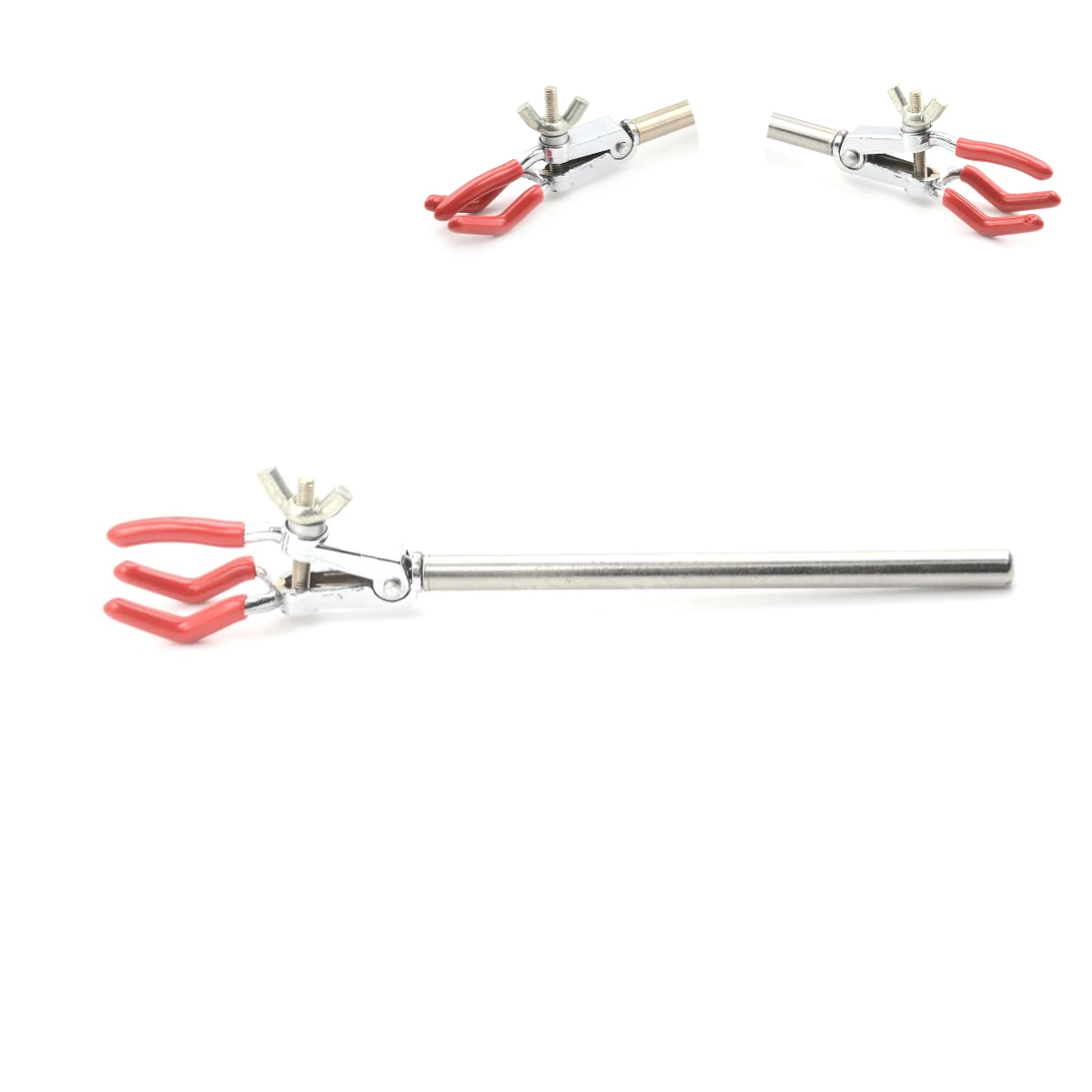 3-Prong Extension Lab Flask Clip Clamp Lab Stand Flask Clamp With Non-sl... - $64.89 CAD