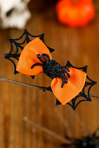 Carrot Spider Web Bowknot Halloween Hair Clip - $52.28 MXN