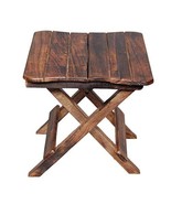 Jabells Round Wooden Folding Coffee Table for Outdoor camping hiking A - €42,39 EUR