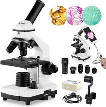 Bebang Compound Microscope With Microscope Slides, 100X–2000X, Microscop... - $142.96