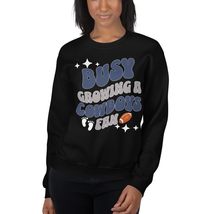 Busy Growing A Cowboys Fan Unisex Sweatshirt, Football Pregnancy Announcement Sh - $33.65+