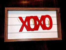 Xoxo Hugs And Kisses Love Wall Plaque Hanging - £10.37 GBP