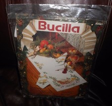 NEW VINTAGE BUCILLA CROSS STITCH CHRISTMAS MUSIC TABLE RUNNER 14&quot; 44&quot; 82... - £60.00 GBP