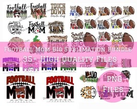 Football Mom png Bundle, Football png, Sports png, Messy bun png, Mom png - £1.97 GBP