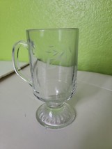 Princess House Heritage Glass Pedestal Irish Coffee Mug  ~ RETIRED - £31.18 GBP