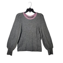 NWT Halogen Blouson Sleeve Sweater in Dark Grey Heather Size M - £21.67 GBP