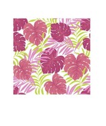 Waverly Inspirations Cotton 18&quot; x 21&quot; Tropical Split Leaf Coral Color Fa... - £2.95 GBP