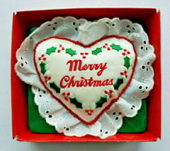 Russ Satin Sentiments Christmas Ornament Merry Christmas U82 - $24.99