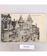 London The Law Courts England 1909 Postcard Tuck&#39;s B&amp;W Photo UK - €11,08 EUR
