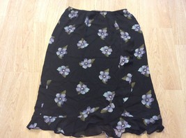 Skirt To Toe Vintage Kathy Ireland Size XL 100% Polyester Black - £11.21 GBP