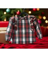 Crewcuts Long Sleeve Ruffle Plaid Size 10 Girls Top Classic Christmas J ... - $312.20 MXN