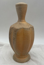 Peter Pinnell Vintage Studio Art Pottery Peach Orange Ceramic Vessel Sto... - £300.50 GBP