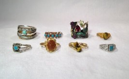 Vintage Unsearched Ladies Rings - Lot of 8 - K1569 - £42.64 GBP