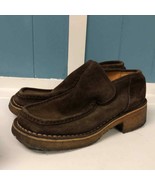 Saya Japanese brown suede leather Japan size 23 made in Japan Rare - $70.40 CAD