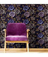 Midnight Rose Garden Stencil - Floral Wall Stencil for Easy Paint Applic... - $57.62 CAD