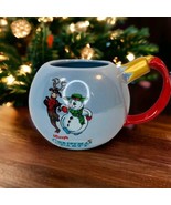 Disney Mickey’s Very Merry Christmas Party Coffee Mug Cup Snowman Reinde... - £17.68 GBP