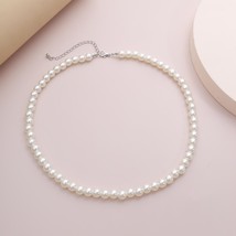 Baroque  Tassel Chain Necklace for Women Bridal Wedding Strand Beaded Sweet Fema - £12.75 GBP