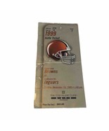 12/17/1999 Jax Jaguars at Cleveland Browns Ticket Stub Orlando Brown Fla... - €21,60 EUR