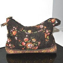 VERA BRADLEY - Vintage Shabby Chic Quilted Floral Print Shoulder Bag - $17.82