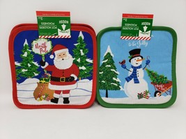 Christmas House Kitchen 2 Pack Pot Holders - New - £6.88 GBP
