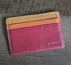 BelArno Multi Colored Leather Card Wallet - $18.80