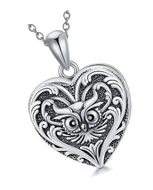 Heart Shaped Wisdom Owl/Hummingbird/Peacock Bird - £59.53 GBP