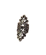 Silver Vintage Gothic Ring, Adjustable Large Ring, Bohemian Style - £14.34 GBP