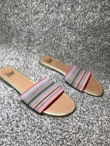 American Eagle Womenst Sandals Size 9 Striped multicolor Flat - £9.41 GBP