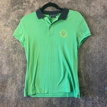 Ralph Lauren Polo Shirt Youth Medium Green Preppy Kids Real Pony Golf Stretch - £4.27 GBP