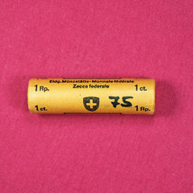 Coins Roll Switzerland 1 Rappen 1975 Roll of 50 Coins KM#46 BU 02063 - £28.76 GBP