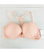 Auden Bra The Radiant Plunge Push-Up Lace Front Closure Lace Overlay Pin... - £7.60 GBP