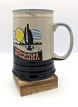 Arizona State Coffee Mug Cup Desert Cactus Skyline Plants Sand Brown - £12.85 GBP