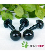 Black Round Safety Eyes Plastic Doll Eyes - 20 Pairs - 12mm ~ 20mm  - £5.96 GBP+