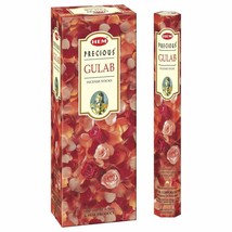 Hem Precious Gulab Incense Sticks Hand Rolled Natural Fragrance AGARBATTI Sticks - £14.70 GBP
