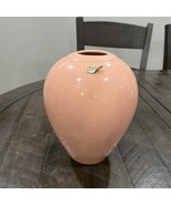 Vintage ROYAL HAEGER 8&quot; Ceramic Pastel Pink Vase, Original Sticker 4327 ... - $455.62 MXN