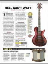Schecter Hellraiser Solo-6 electric guitar review article print - £3.31 GBP