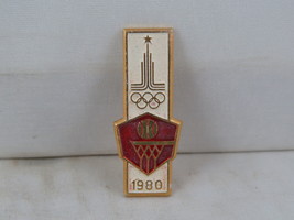 1980 Moscow Summer Olympics Pin - Basketball Event - Stamped Pin - $15.00