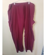 Dickies Scrubs Mid Rise Straight Leg Drawstring Pants DK130 EGG Eggplant - $13.63 CAD