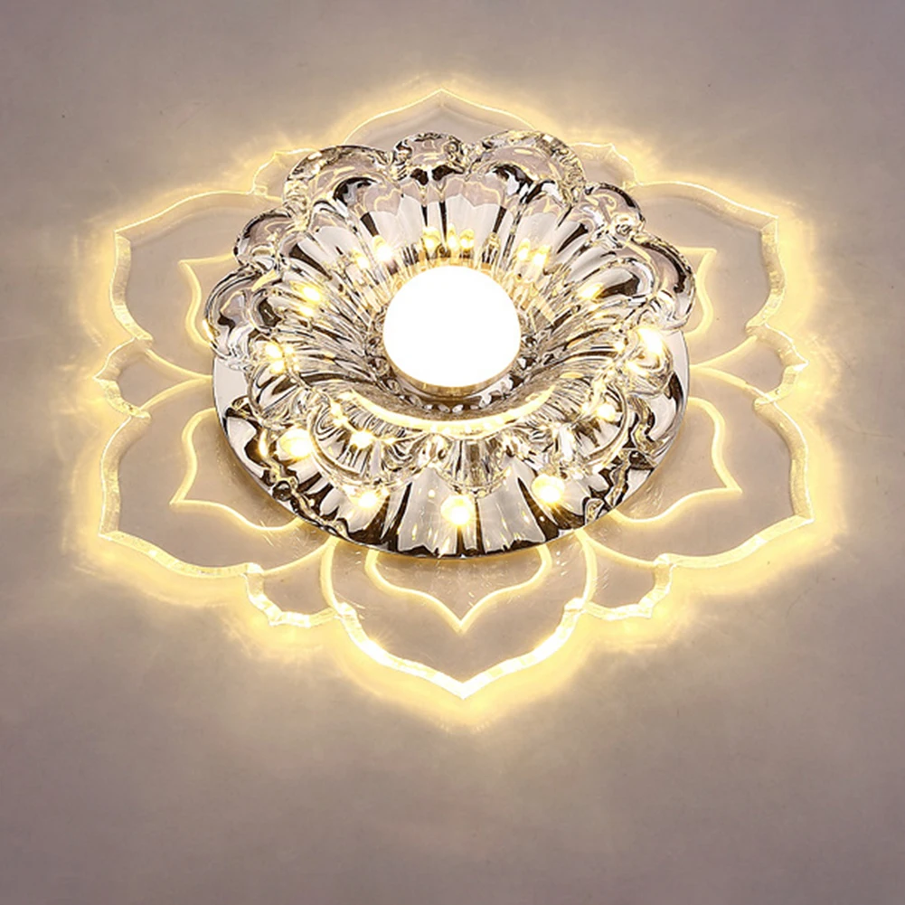  LED Ceiling Light Crystal Ceiling Lamp room Chandelier Indoor Lighting For Livi - £143.57 GBP