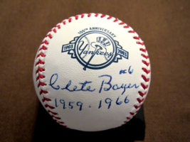 Clete Boyer #6 1959-1966 Yankees Signed Auto Vtg 100TH Ann Baseball Jsa Beauty - £110.99 GBP