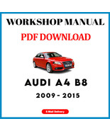 AUDI A4 B8 2009 2010 2011 2012 2013 2014 2015 SERVICE REPAIR WORKSHOP MA... - £6.18 GBP