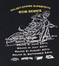 2016 Golden Empire Supermoto Race T Shirt Black XL California KCRP Sonom... - £19.44 GBP