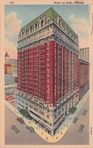 Chicago Illinois IL Hotel La Salle 1942 to Winfield Kansas Postcard D13 - £2.35 GBP