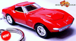 Rare!! Key Chain 69/1968/1969/1970 Red Chevy Corvette Stingray C3 New Custom Ltd - £39.15 GBP