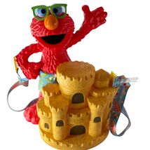 Sesame Street Elmo Sandcastle Kids Crossbody Bag Popcorn Bucket - $24.00